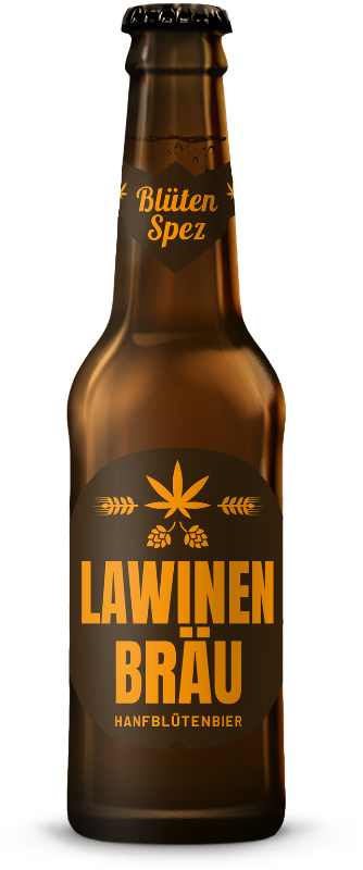 Flasche Lawinenbräu Bier